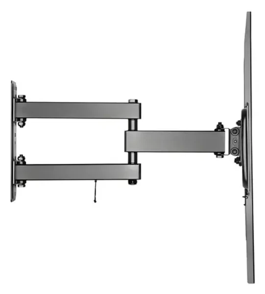 Equip čierna / Nástenný držiak TV / 37-70" / VESA 200x200-600x400 / nosnosť 35 kg / naklápací, výsuvný (650342)