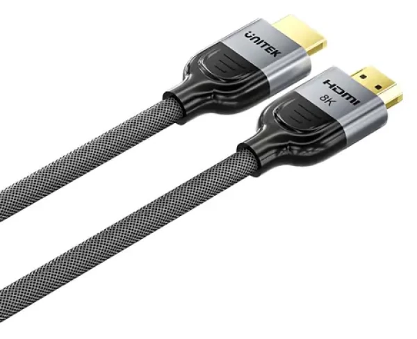 Unitek C11093RGY01-10M čierna / Kábel HDMI 2.1 / 8K 60Hz / 144Hz / 10 m / pozlátené konektory (C11093RGY01-10M)