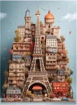 ANATOLIAN Puzzle Eiffelova veža