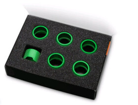 EKWB EKWB EK- Quantum Torque Compression Ring 6-Pack STC 16 - Green (3831109834862)