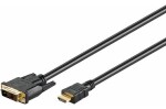 Goobay 51881 kábel HDMI M na DVI-D M 1.5 m / pozlátené konektory (4040849518812)