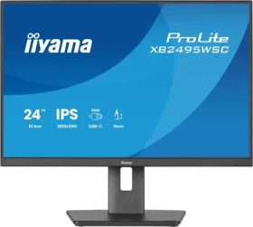 24,1" IIYAMA ProLite XB2495WSC-B1 čierna / Monitor / IPS / 1920x1200 / 16:10 / 100 Hz / USB-C 65W / Pivot (XB2495WSC-B1)