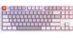 Dark Project ALU87 Delta biela / herná klávesnica / mechanická / G3Ms Moonstone / RGB / USB / US Layout (DPKB_DELTA_87_ANSI)