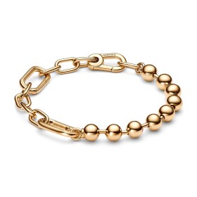 Pandora Fashion pozlátený náramok na prívesky Shine Me 562793C00 20 cm