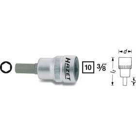 Hazet 8801K 8801K-5 inbus nástrčný kľúč 5 mm 3/8 (10 mm); 8801K-5