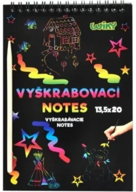 Vyškrabávací notes dúhový