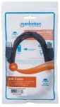 Manhattan / USB kábel / USB-A - USB-B / USB 2.0 / 3 m / čierny (333382)