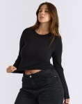 Organic Basics Everyday Regular Long Sleeve Tee Black M