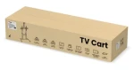Equip 650631 čierna / Stojan pre TV / 60-100" / 100 kg / výškovo nastaviteľný / VESA 1000x600 (650631)