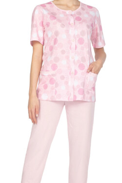 Dámske pyžamo 657 pink plus - REGINA Růžová 3XL