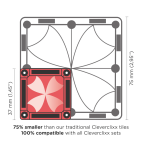 Mamido Cleverclixx Mini Intense magnetická stavebnice oranžová 28 ks