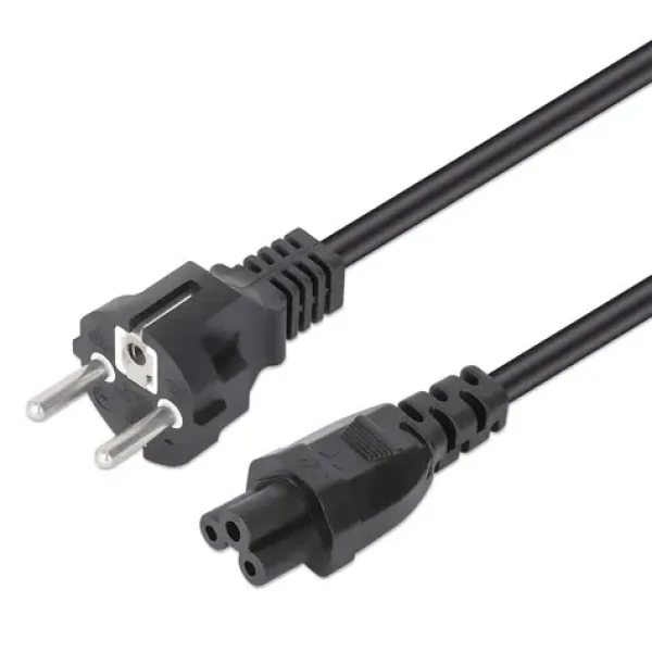 Manhattan napájací kábel CEE7/7 - IEC C5 čierny / Napájací kábel / 3 m / 250 V (356602)