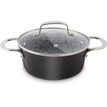 Lamart Granit Kastról s pokrievkou 1.6L šedá / 18 x 8.5 cm / hliník (8590669353545)