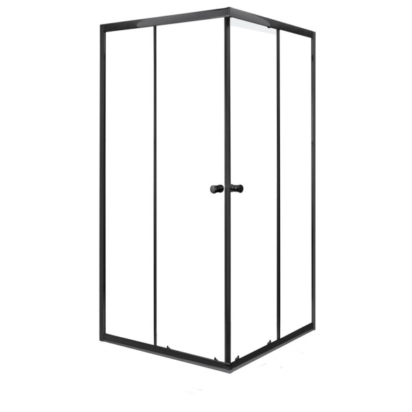 KERRA - Kabína sprchová Olga SQ 80 ČIERNA SOLO (bez vaničky) 5907548114471