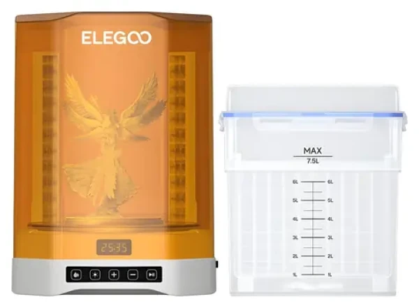 ELEGOO Mercury PLUS 3.0 / Umývacia a vytvrdzovacia stanica / IPA nádoba 7,5 l / UV vytvrdzovanie / rotačný stôl / 48 W (50.101.059300)