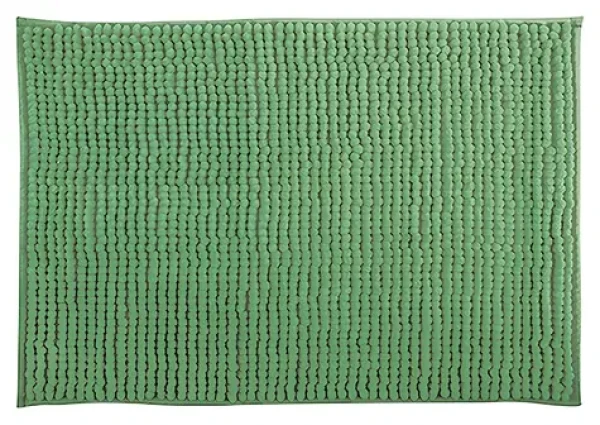 MSV CHENILLE bazalková / Kúpeľňová predložka / mikrovlákno / protišmyková / 50 x 80 cm