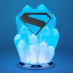 PALADONE Stolová lampa Pevnosť osamenia Superman / RGB / USB / diaľkové ovládanie (PP14840SMTEPM)