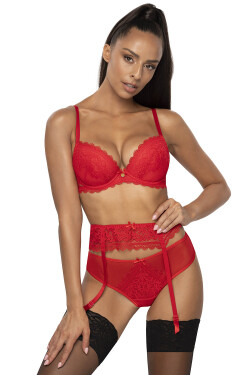 Dámsky podväzkový pás Estelle 0198/3 Red - MAT 42/XL červená
