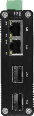 BCS 2 portowy przemysłowy switch PoE na szynę DIN BCS-ISP02G-2SFP