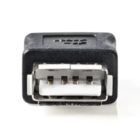 Nedis USB-A adaptér čierna / Adaptér USB / USB-A - USB-A / USB 2.0 / 480 Mbps (CCGB60900BK)