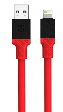 Tactical Fat Man Cable USB-A/Lightning 1m červená (8596311227967)