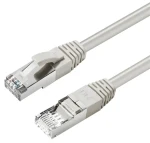 MicroConnect CAT6A S/FTP 3M šedá / Sieťový kábel / LSZH / PoE (MC-SFTP6A03)