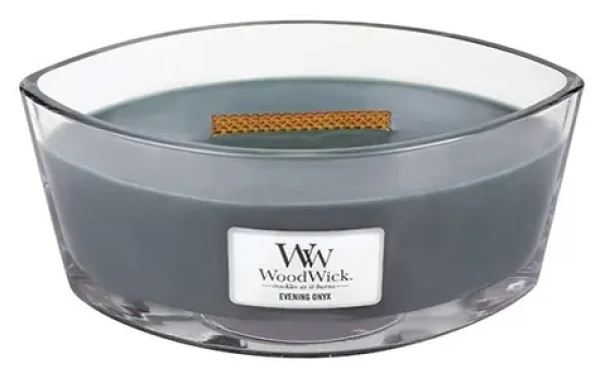 Woodwick Evening Onyx Vonná sviečka s dreveným knôtom 453,6 g (5038581145297)