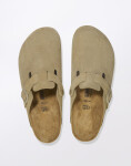 Birkenstock Boston Suede Leather Faded Khaki 41