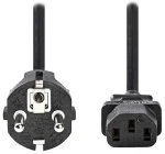 Nedis napájací kábel 230V čierny / prípojný 10A / konektor IEC-320-C13 / priama zástrčka Schuko / 3M (CEGL10030BK30)