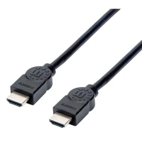 Manhattan High Speed čierna / HDMI kábel / HDMI (M) - HDMI (M) / 1,5 m / ARC / 10,2 Gbit / s / pozlátené konektory (355308)