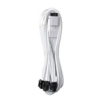 CableMod PRO ModMesh 8-Pin PCIe Trojtý predlžovací kábel 60 cm - biela (CM-PCSR-16P3-N60KW-5PW-R)