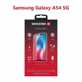 SWISSTEN FULL GLUE COLOR FRAME CASE FRIENDLY sklo pre SAMSUNG GALAXY A54 5G čierna (54501837)