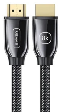 USAMS U67 čierna / Kábel HDMI / HDMI 2.1 / 3 m / 8K 60Hz / 48 Gbit / s (SJ498HD01)