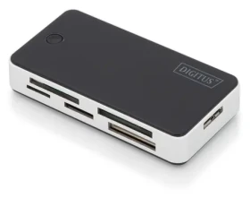 Digitus DA-70330-1 čierna/strieborná / Čítačka pamäťových kariet / USB 3.0 / CF/SD/SDHC/MMC/MS/xD/microSD (DA-70330-1)