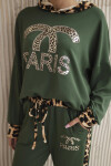 Set Paris Mikina + hadice khaki UNI