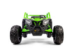 Mamido Mamido Elektrické autíčko Buggy Bumper 66 zelené | 24V | 4x200W | EVA | LED | 2,4 Ghz | ECO koža