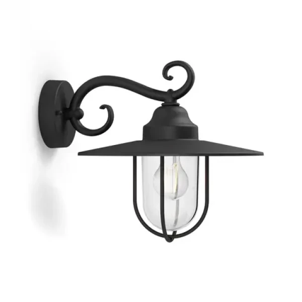 Philips Pasture čierna / Vonkajšie nástenné svietidlo / bez zdroja / E27 / IP44 (SKL000267126)