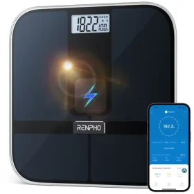 Renpho Elis Solar 2 čierna / Osobná váha / LED displej / Bluetooth / WiFi / 180 kg (PEU-R-A020-BK)