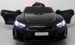 Mamido Elektrické autíčko Audi E-Tron GT s EVA kolesami a príjemným koženým sedlom - čierne