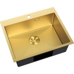 MEXEN - Solix oceľový drez 1-bowl 600 x 500 mm, zlatá HC 6408601000-55HC