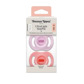 Tommee Tippee Silikónový Cumlík Ultra-light 0-6m, 2 ks - viac farebných variant (433594)