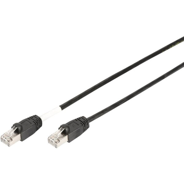 Digitus DK-1644-050/BL-OD RJ45 sieťové káble, prepojovacie káble CAT 6 S/FTP 5.00 m čierna odolný proti UV žiareniu, krútené páry 1 ks; DK-1644-050/BL-OD