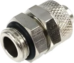 Prípojka G1/4 na 10/8 mm strieborná lesklá / Fiting na vodné chladenie / Priama (62001)