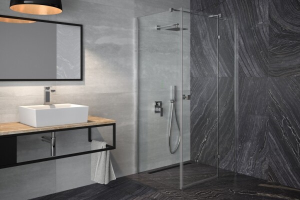 BESCO - Štvorcový sprchovací kút PIXA - Smer zatvárania - Pravé (DX) BCPIXA90CTVEP