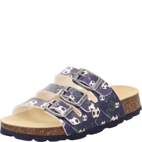 Chlapčenské korkové papuče FOOTBAD Blue/Multicolored Superfit 1-800113-8090 - 33