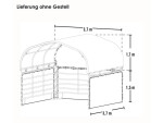 Bočná plachta na prístrešok – Bočnice ShelterLogic 3,7 × 3,7 m