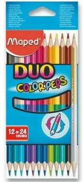 Maped Pastelky trojboké DUO Color#39;Peps 12ks (24014)
