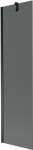 MEXEN/S - Next vaňová zástena FIX 50 x 150, grafit, čierna 895-050-000-00-40-70