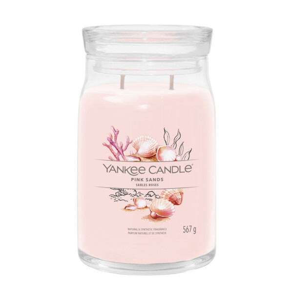 Yankee Candle Signature Pink Sands veľký pohár 567g / doba horenia až: 90h (5038581129129)