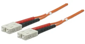 Intellinet oranžová / Optický kábel SC - SC / Multimód OM2 / Duplex / 2m (470018)